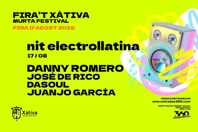 Noche Electrolatina en el Espacio Escénico Murta con Danny Romero, José De Rico, Dasoul y Juanjo García